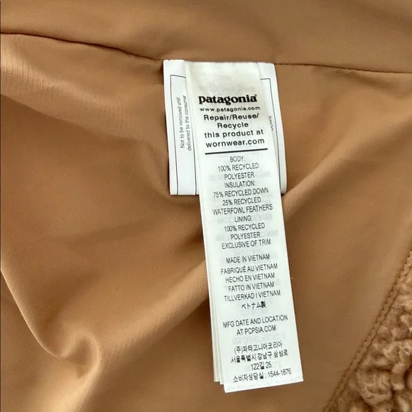 Patagonia Brown Teddy Puffer Jacket - Picture 5 of 6